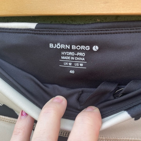 NWT | Björn Borg | High Waist Stripe Print Tights | Size 8/10 - Picture 9 of 14